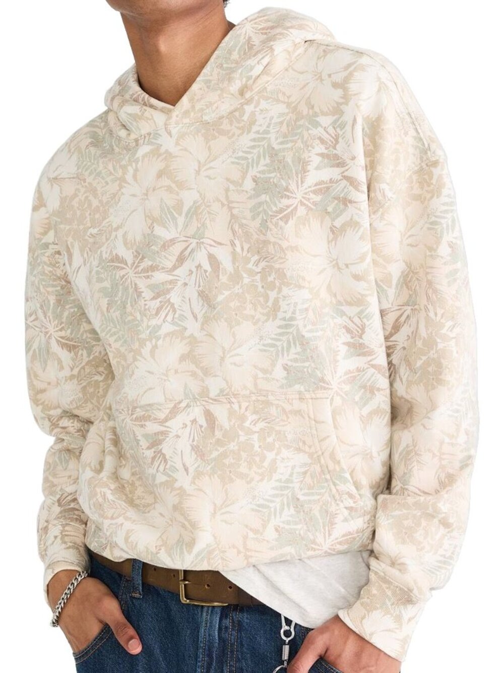 New! Aeropostale Floral Camo Cloud Soft Fleece Hoodie Sweatshirt - Men's S L XL
